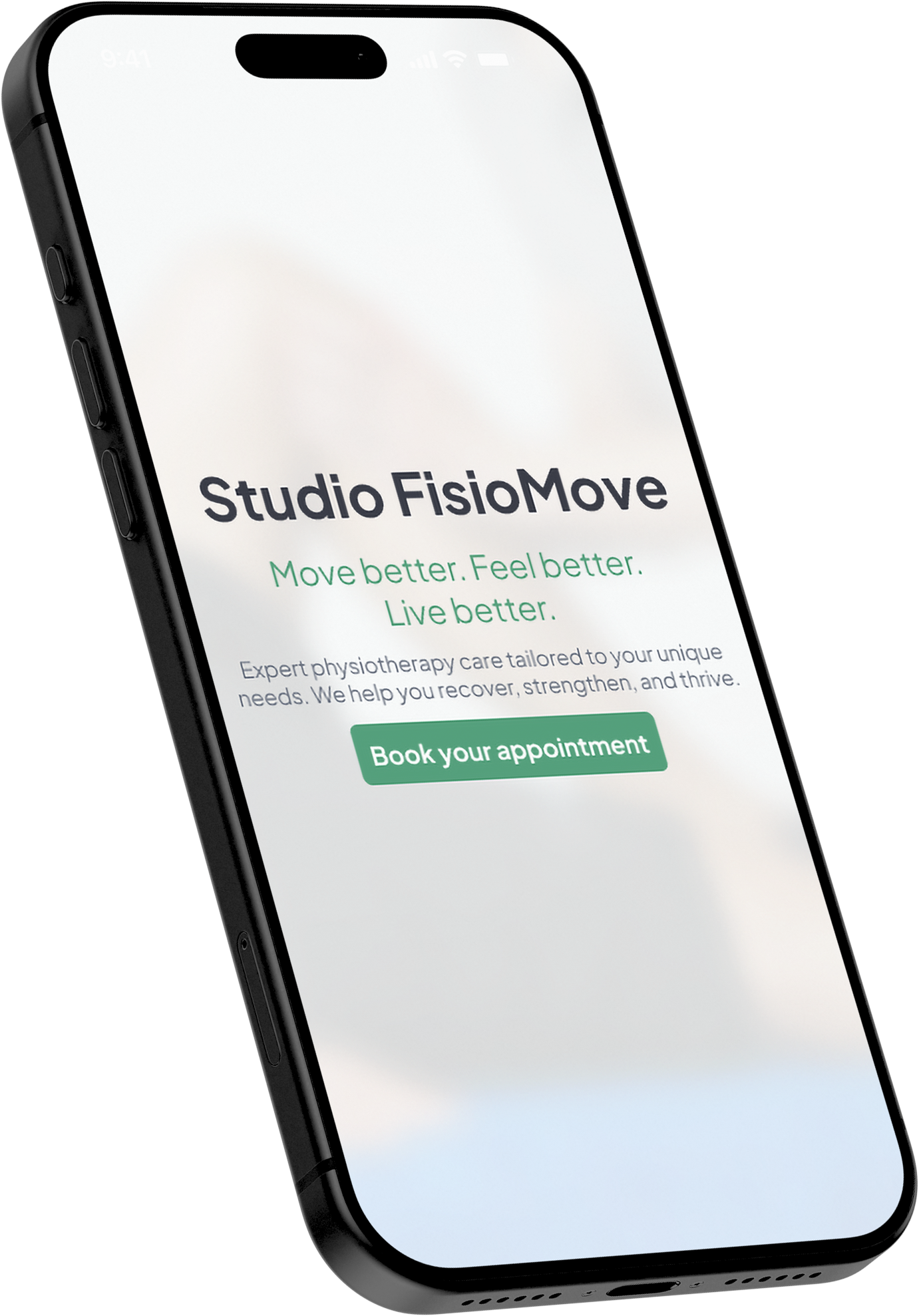Studio FisioMove — Mobile mockup